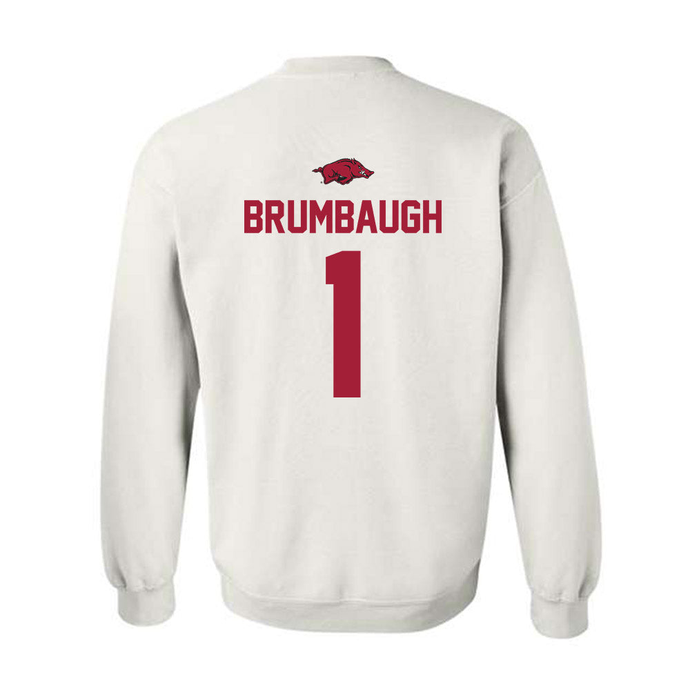 Arkansas - NCAA Baseball : Carson Brumbaugh - Classic Shersey Crewneck Sweatshirt-1