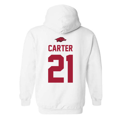 Arkansas - NCAA Softball : Ava Carter - Classic Shersey Hooded Sweatshirt-1