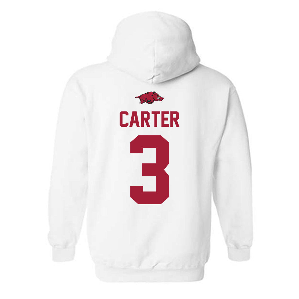 Arkansas - NCAA Softball : Nia Carter - Classic Shersey Hooded Sweatshirt-1