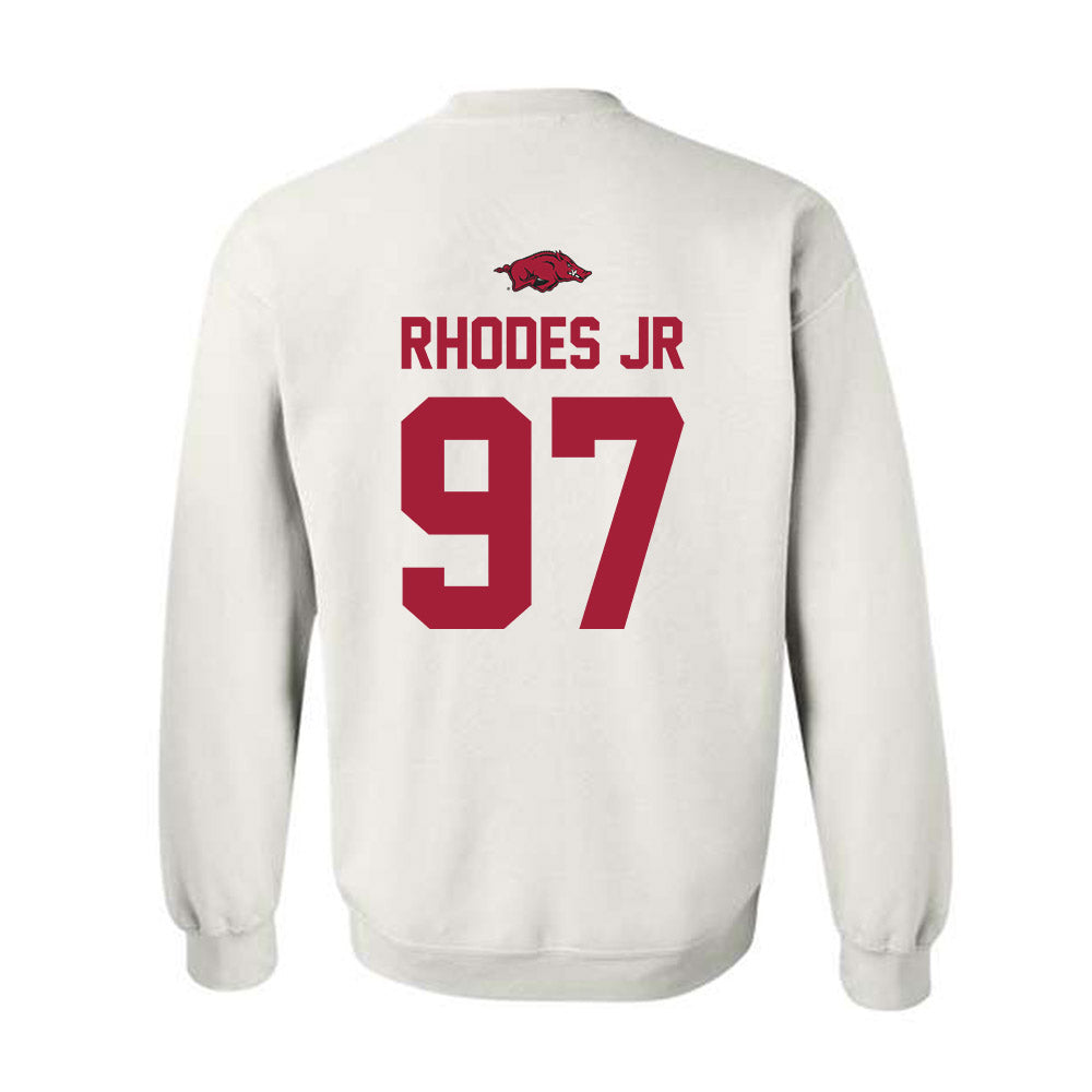 Arkansas - NCAA Football : Quincy Rhodes Jr - Classic Shersey Crewneck Sweatshirt-1
