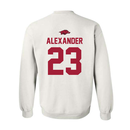 Arkansas - NCAA Women's Volleyball : Aleki Alexander - Classic Shersey Crewneck Sweatshirt-1