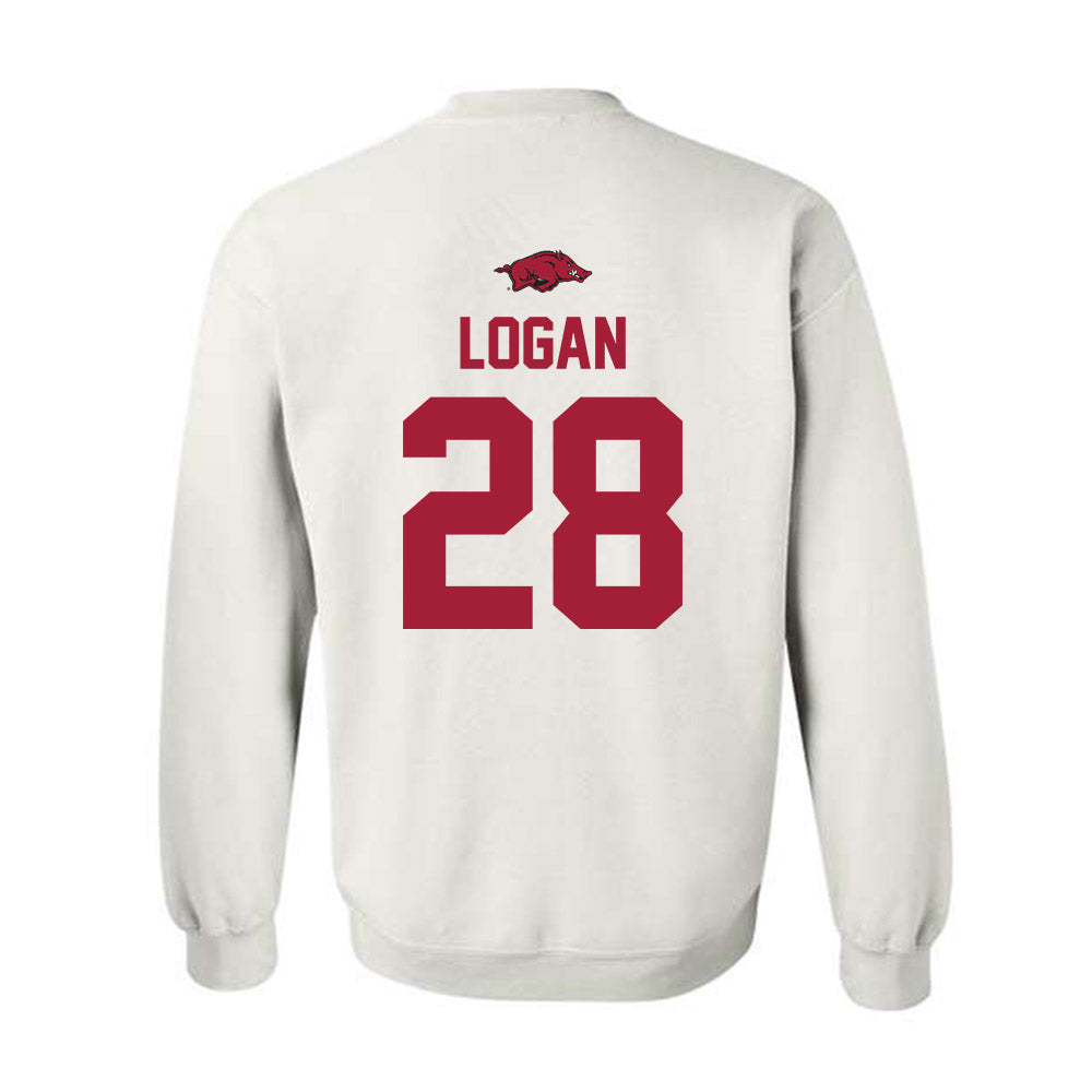Arkansas - NCAA Football : Justin Logan - Classic Shersey Crewneck Sweatshirt-1