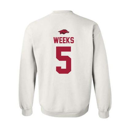 Arkansas - NCAA Women's Volleyball : Kylie Weeks - Classic Shersey Crewneck Sweatshirt-1