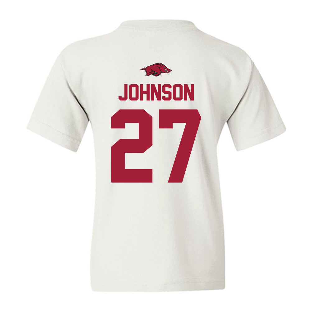 Arkansas - NCAA Football : Ahkhari Johnson - Classic Shersey Youth T-Shirt-1