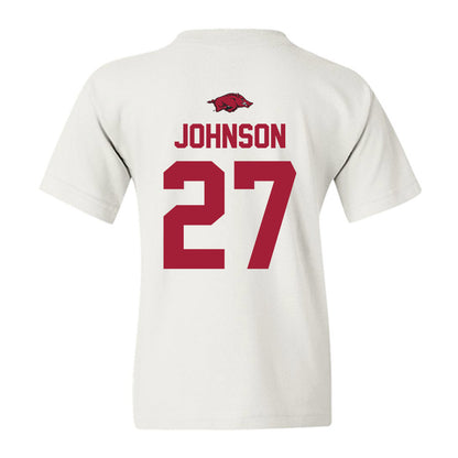 Arkansas - NCAA Football : Ahkhari Johnson - Classic Shersey Youth T-Shirt-1