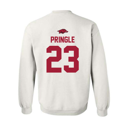 Arkansas - NCAA Men's Basketball : Nick Pringle - Classic Shersey Crewneck Sweatshirt-1