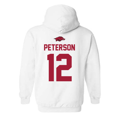 Arkansas - NCAA Baseball : Elliott Peterson - Classic Shersey Hooded Sweatshirt-1