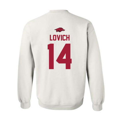 Arkansas - NCAA Baseball : Ross Lovich - Classic Shersey Crewneck Sweatshirt-1