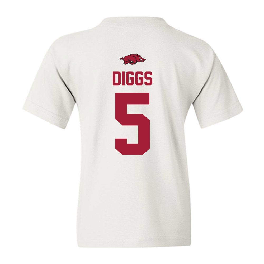 Arkansas - NCAA Baseball : Kendall Diggs - Classic Shersey Youth T-Shirt-1