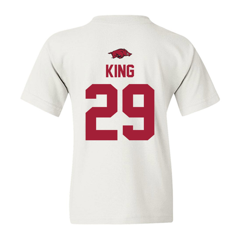 Arkansas - NCAA Women's Soccer : Audrey King - Classic Shersey Youth T-Shirt-1