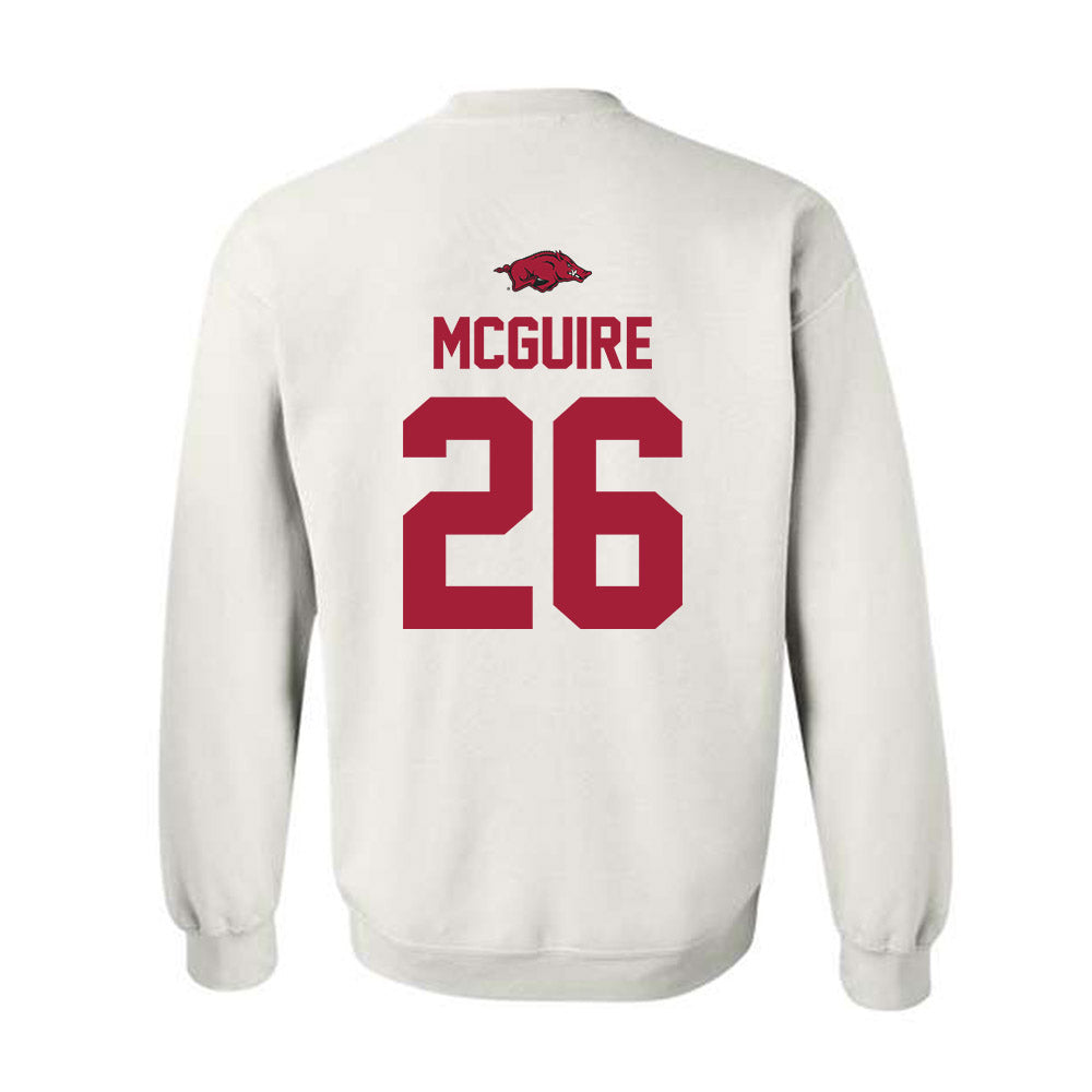 Arkansas - NCAA Baseball : Tate McGuire - Classic Shersey Crewneck Sweatshirt-1