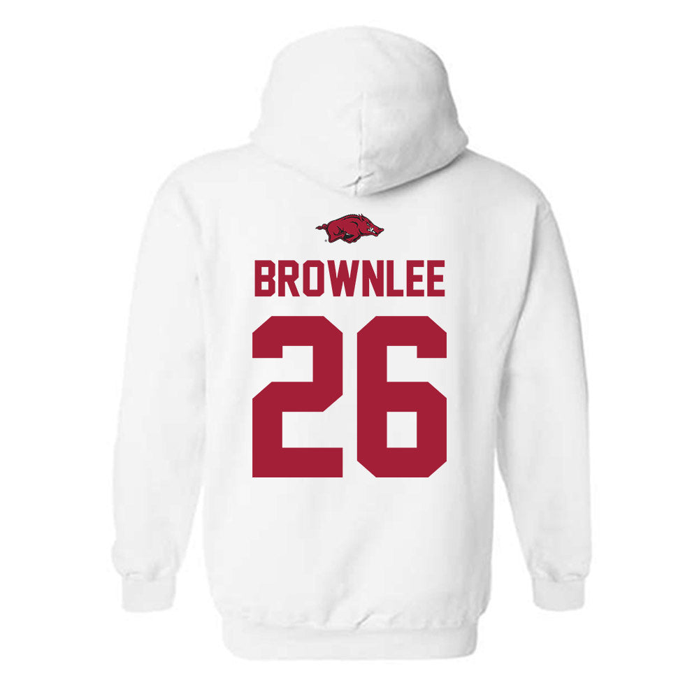 Arkansas - NCAA Women's Soccer : Jailyn Brownlee - Classic Shersey Hooded Sweatshirt-1