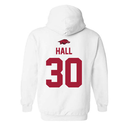 Arkansas - NCAA Softball : Khamari Hall - Classic Shersey Hooded Sweatshirt-1