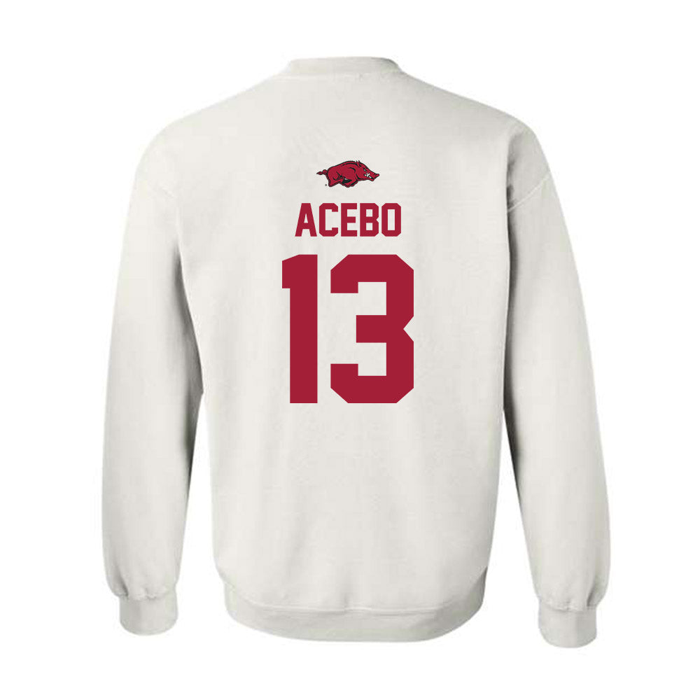 Arkansas - NCAA Football : Rykar Acebo - Classic Shersey Crewneck Sweatshirt-1