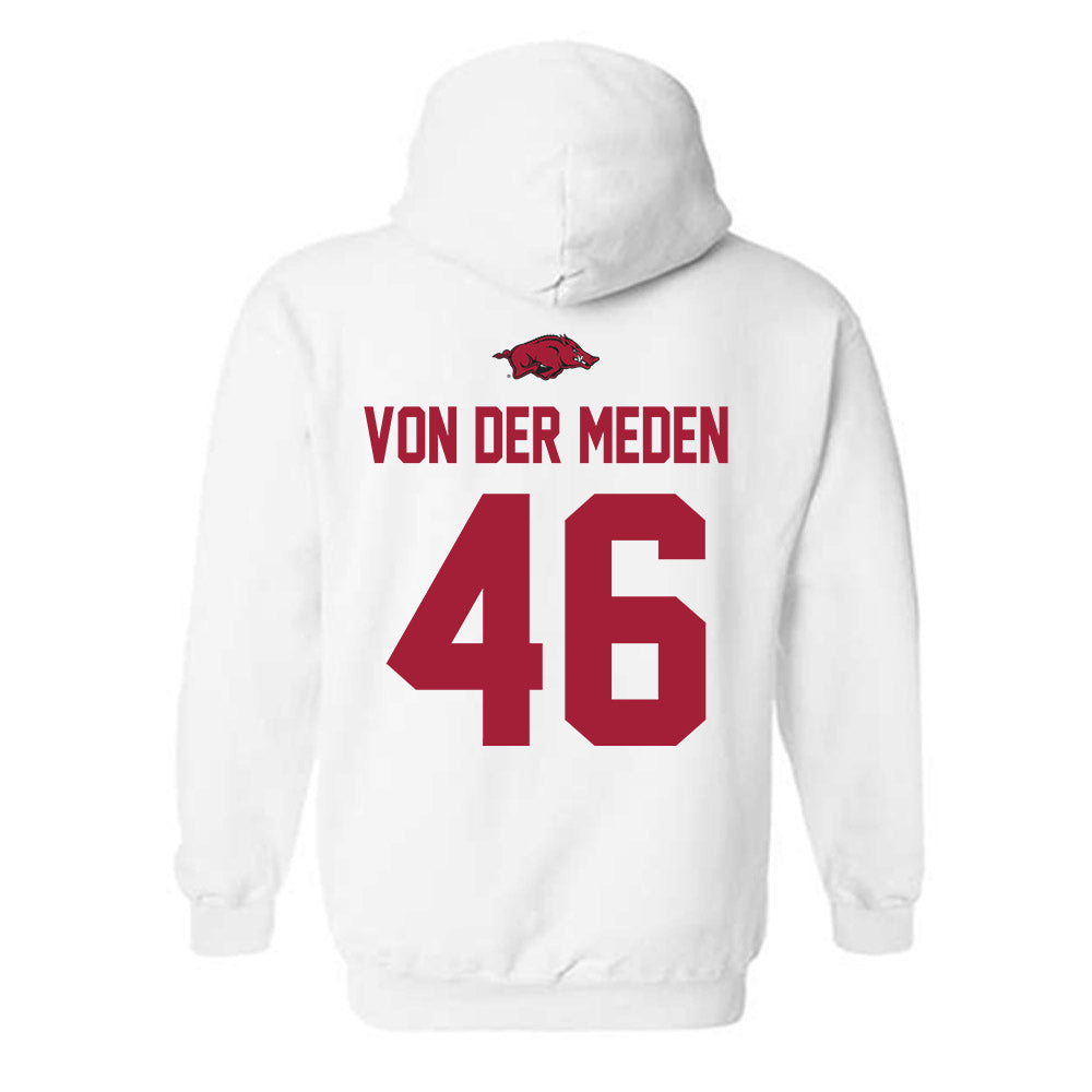 Arkansas - NCAA Football : Charlie von der Meden - Classic Shersey Hooded Sweatshirt-1