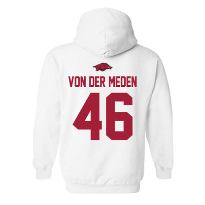 Arkansas - NCAA Football : Charlie von der Meden - Classic Shersey Hooded Sweatshirt-1