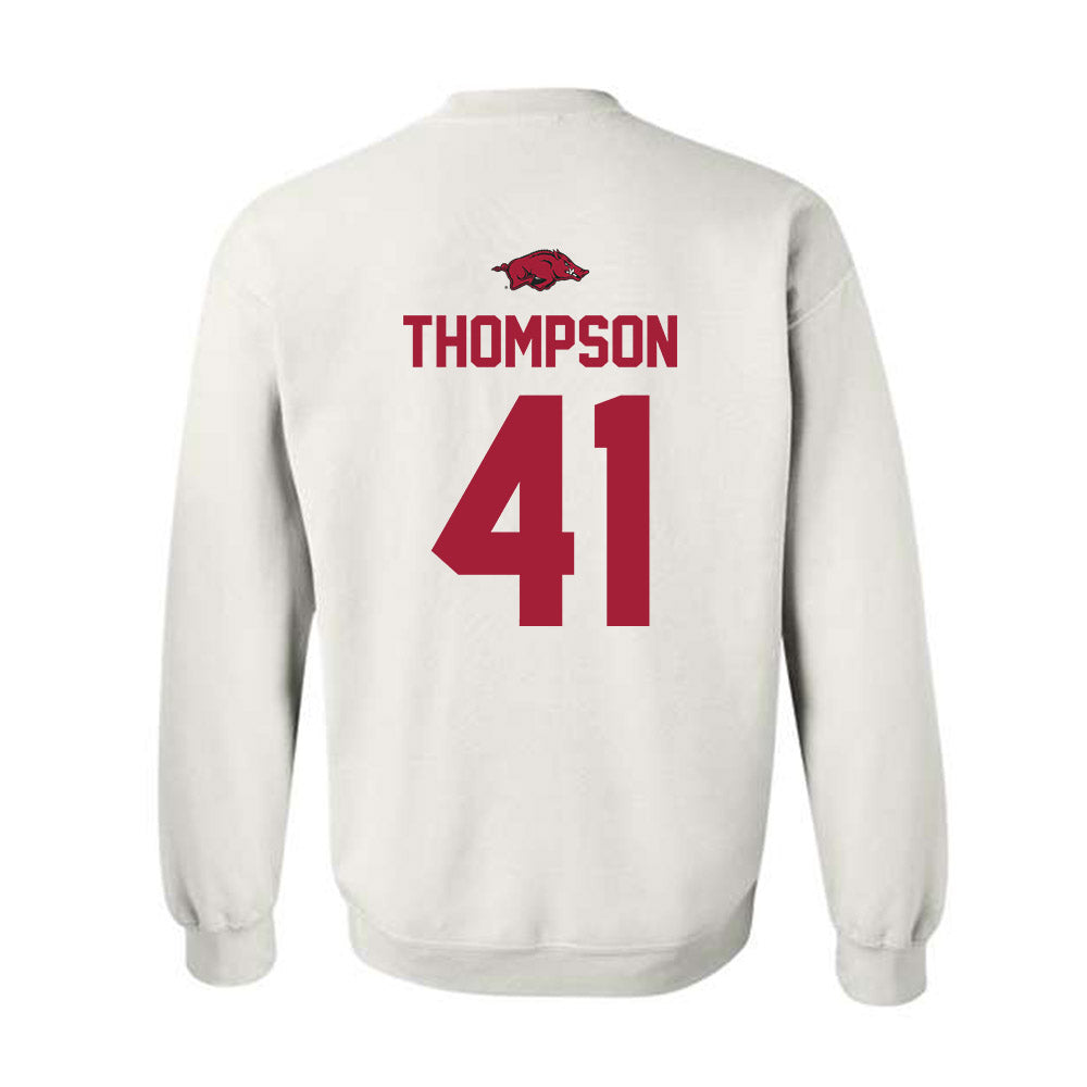 Arkansas - NCAA Football : Kyle Thompson - Classic Shersey Crewneck Sweatshirt-1