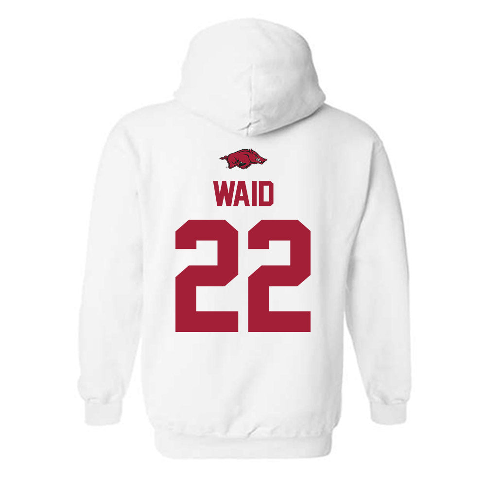 Arkansas - NCAA Baseball : Ty Waid - Classic Shersey Hooded Sweatshirt-1