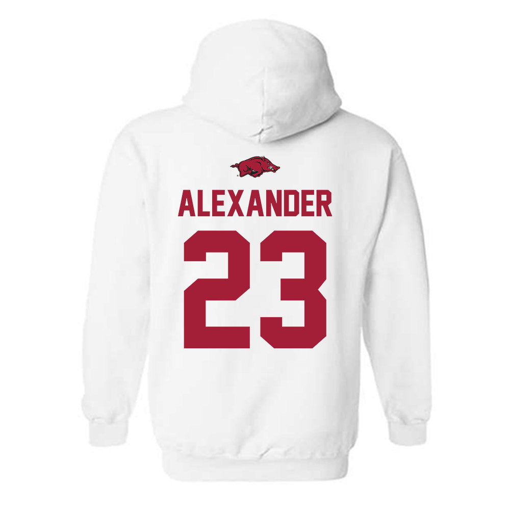 Arkansas - NCAA Women's Volleyball : Aleki Alexander - Classic Shersey Hooded Sweatshirt-1
