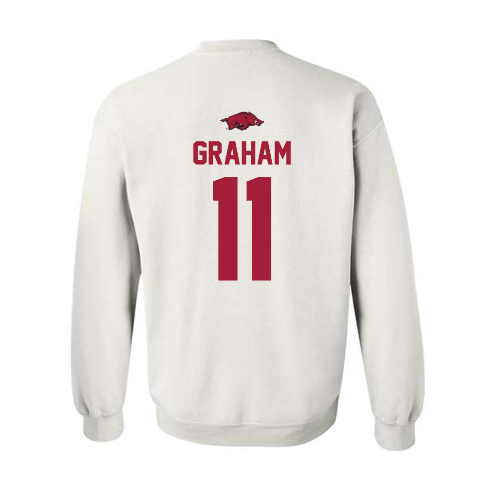 Arkansas - NCAA Men's Basketball : Jalen Graham - Classic Shersey Crewneck Sweatshirt-1