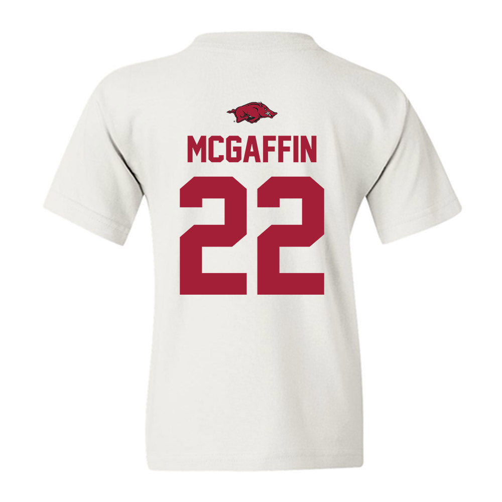 Arkansas - NCAA Softball : Nikki McGaffin - Classic Shersey Youth T-Shirt-1