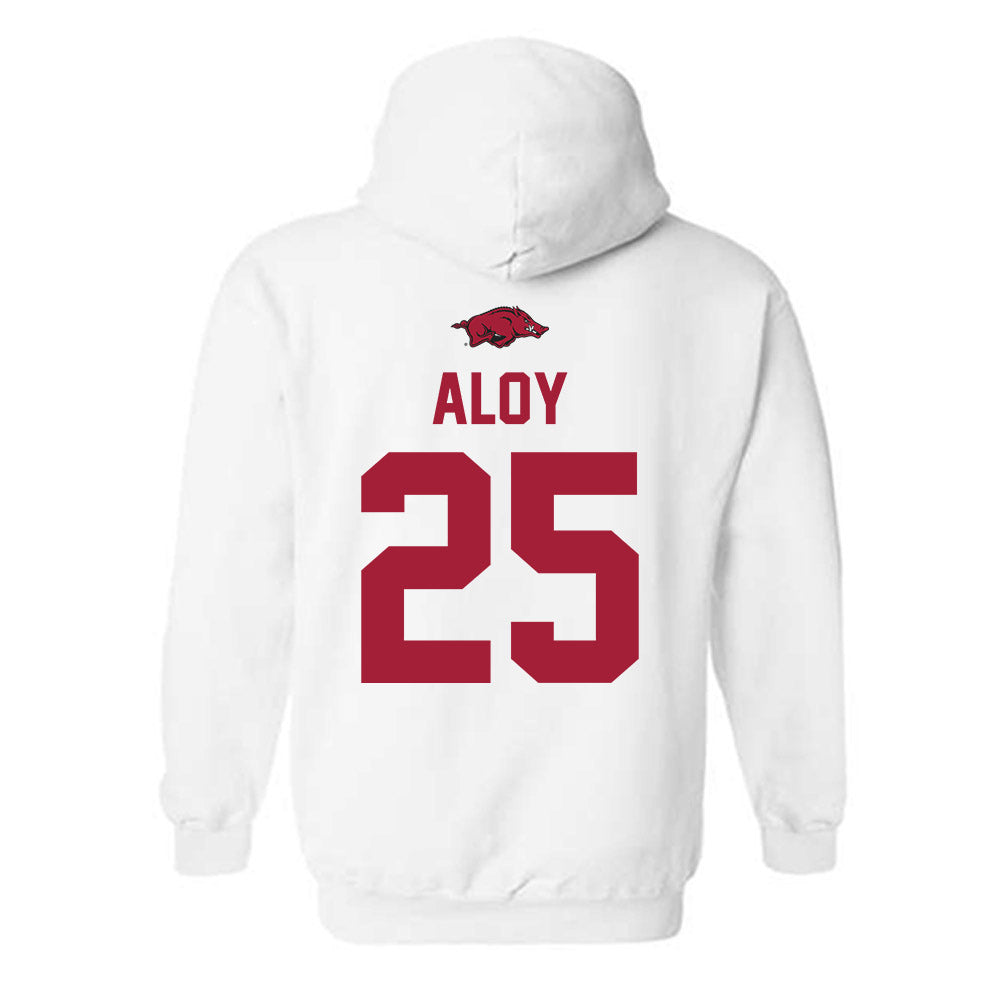 Arkansas - NCAA Baseball : Kuhio Aloy - Classic Shersey Hooded Sweatshirt-1