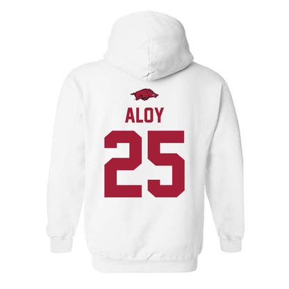 Arkansas - NCAA Baseball : Kuhio Aloy - Classic Shersey Hooded Sweatshirt-1