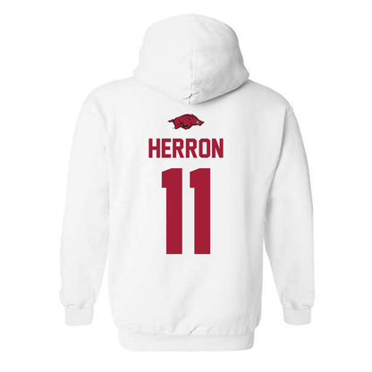 Arkansas - NCAA Softball : Robyn Herron - Classic Shersey Hooded Sweatshirt-1