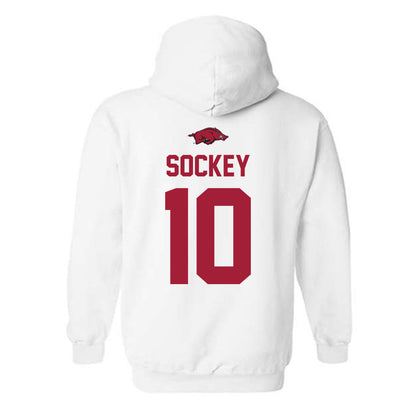 Arkansas - NCAA Softball : Ally Sockey - Classic Shersey Hooded Sweatshirt-1