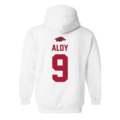 Arkansas - NCAA Baseball : Wehiwa Aloy - Classic Shersey Hooded Sweatshirt-1