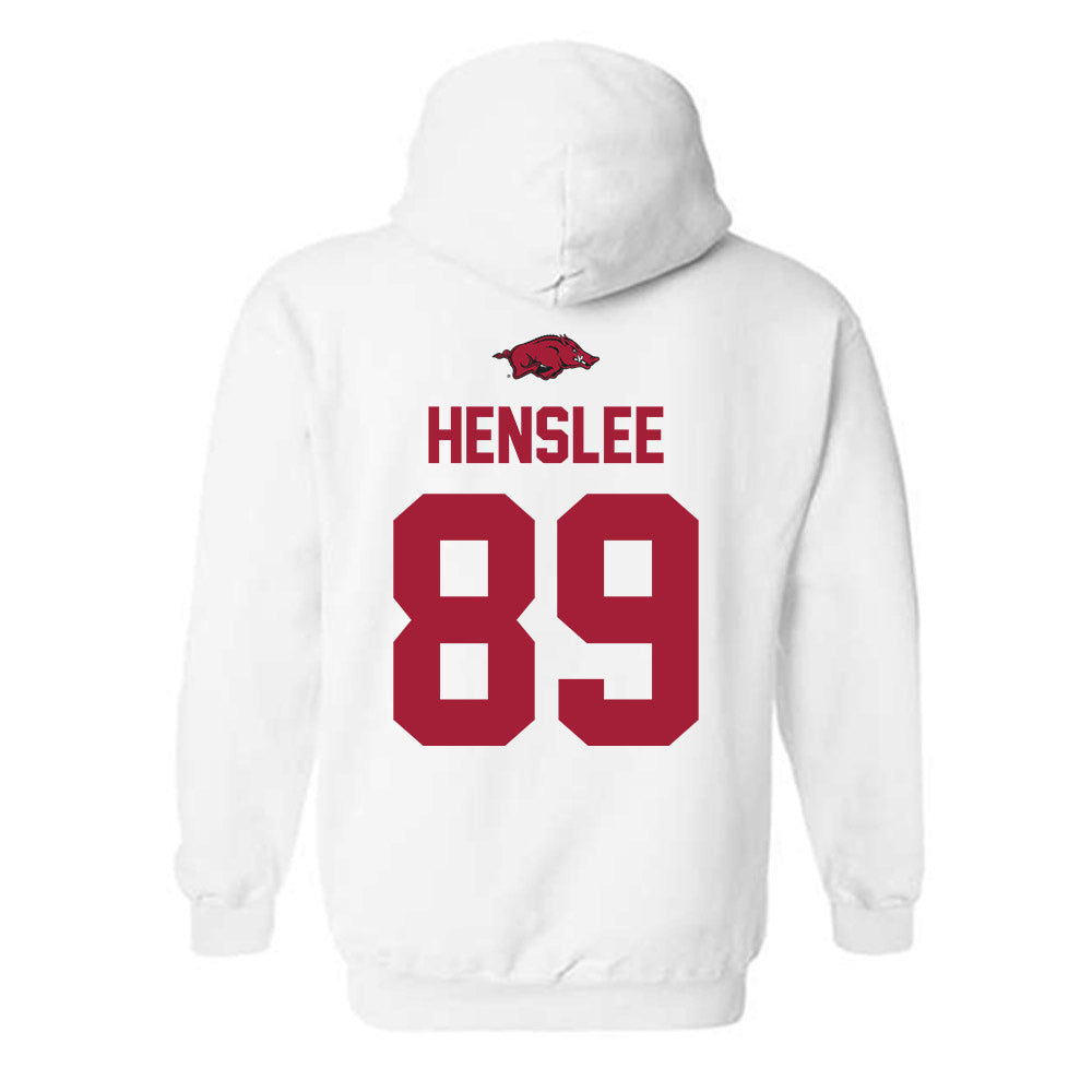 Arkansas - NCAA Football : Spencer Henslee - Classic Shersey Hooded Sweatshirt-1