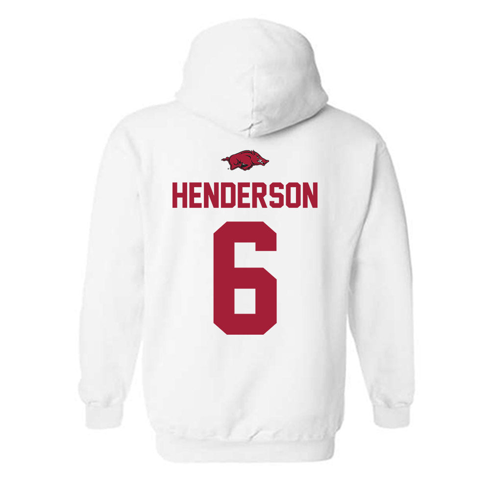 Arkansas - NCAA Football : Kavion Henderson - Classic Shersey Hooded Sweatshirt-1