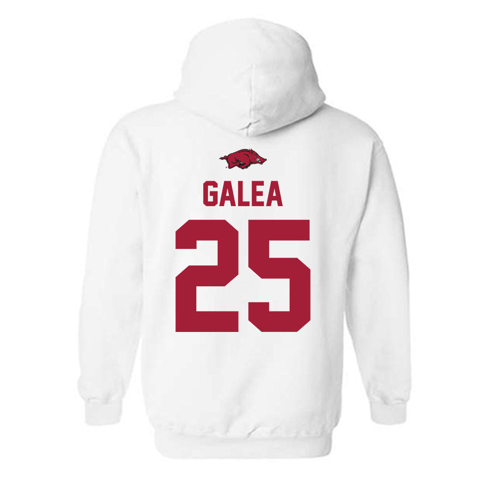 Arkansas - NCAA Women's Basketball : Danika Galea - Classic Shersey Hooded Sweatshirt-1