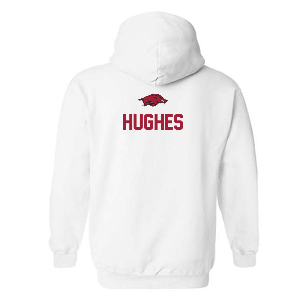 Arkansas - NCAA Men's Track & Field : Andrew Hughes - Classic Shersey Hooded Sweatshirt-1