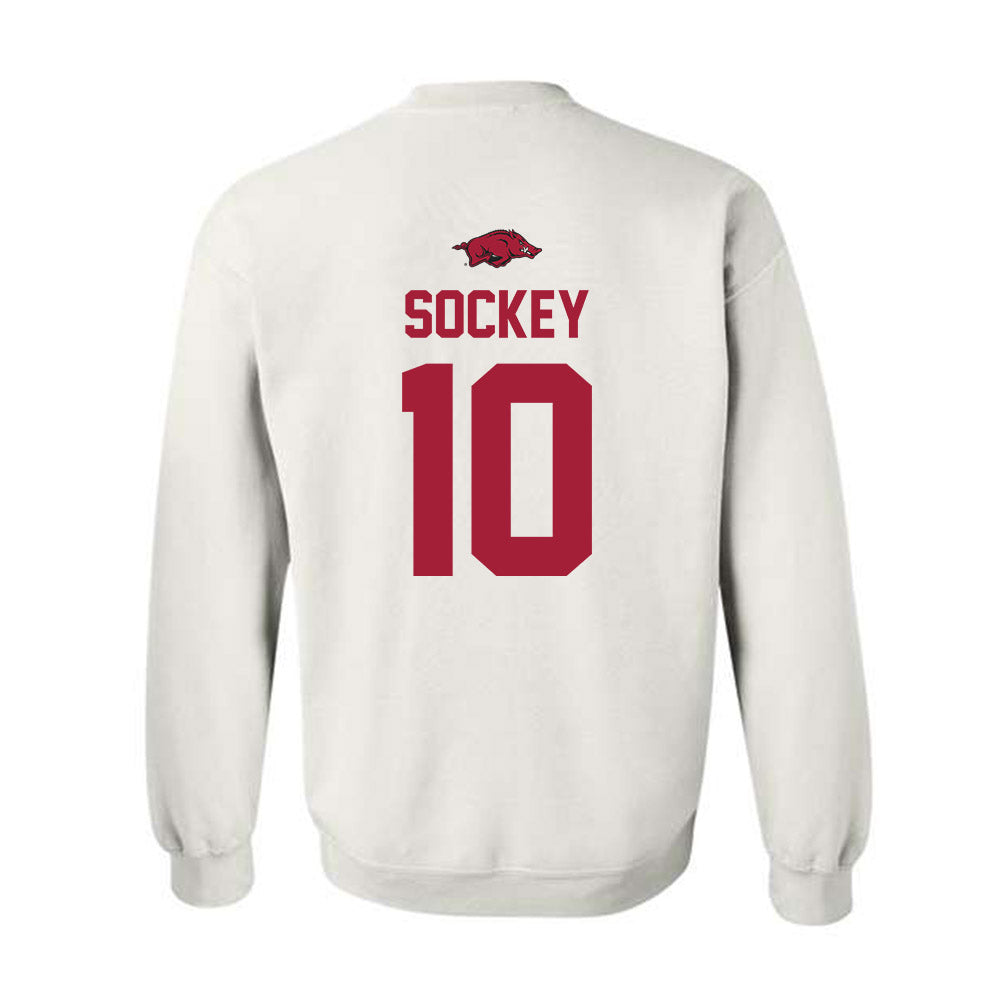 Arkansas - NCAA Softball : Ally Sockey - Classic Shersey Crewneck Sweatshirt-1