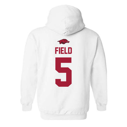 Arkansas - NCAA Women's Soccer : Bella Field - Classic Shersey Hooded Sweatshirt-1