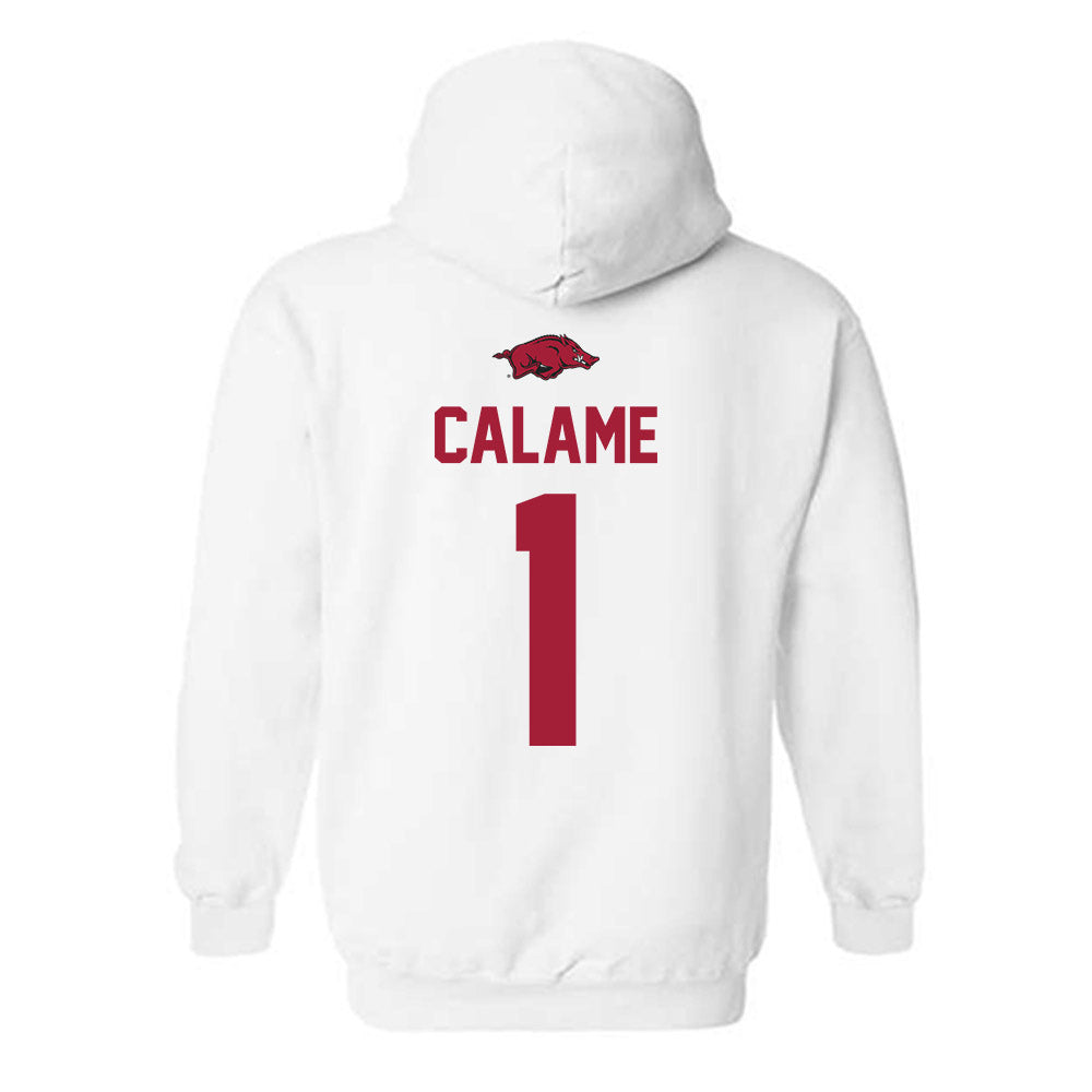 Arkansas - NCAA Women's Volleyball : Avery Calame - Classic Shersey Hooded Sweatshirt-1