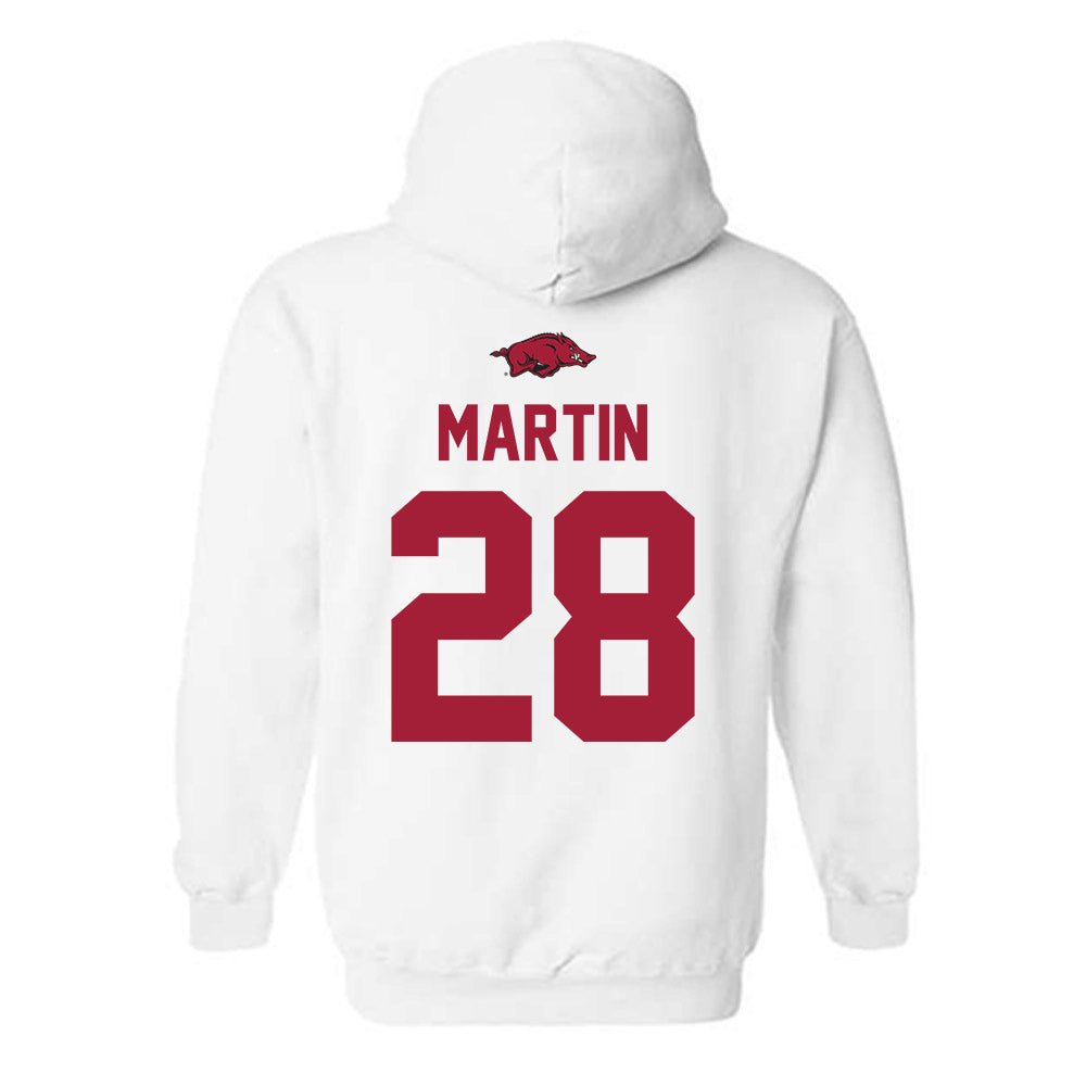 Arkansas - NCAA Baseball : Jordan Martin - Classic Shersey Hooded Sweatshirt-1