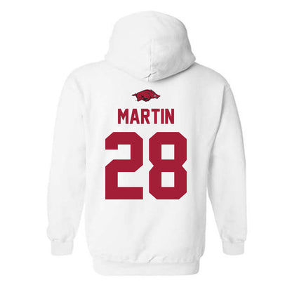 Arkansas - NCAA Baseball : Jordan Martin - Classic Shersey Hooded Sweatshirt-1
