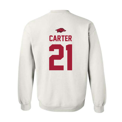 Arkansas - NCAA Softball : Ava Carter - Classic Shersey Crewneck Sweatshirt-1