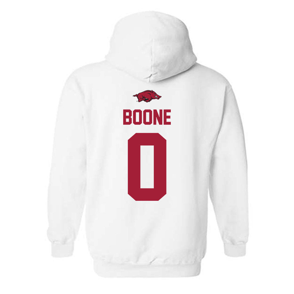 Arkansas - NCAA Football : Justus Boone - Classic Shersey Hooded Sweatshirt-1