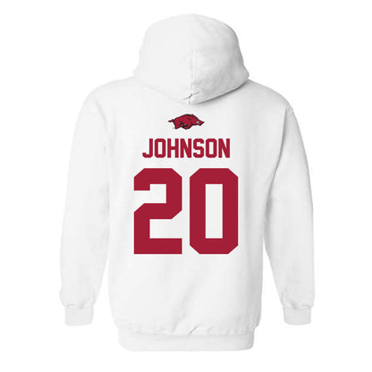 Arkansas - NCAA Women's Basketball : Karley Johnson - Classic Shersey Hooded Sweatshirt-1