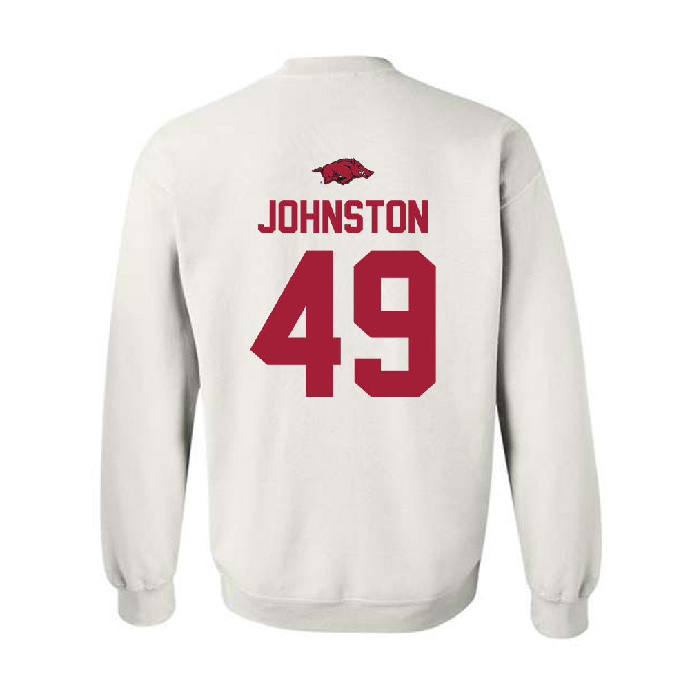 Arkansas - NCAA Football : Luke Johnston - Classic Shersey Crewneck Sweatshirt-1