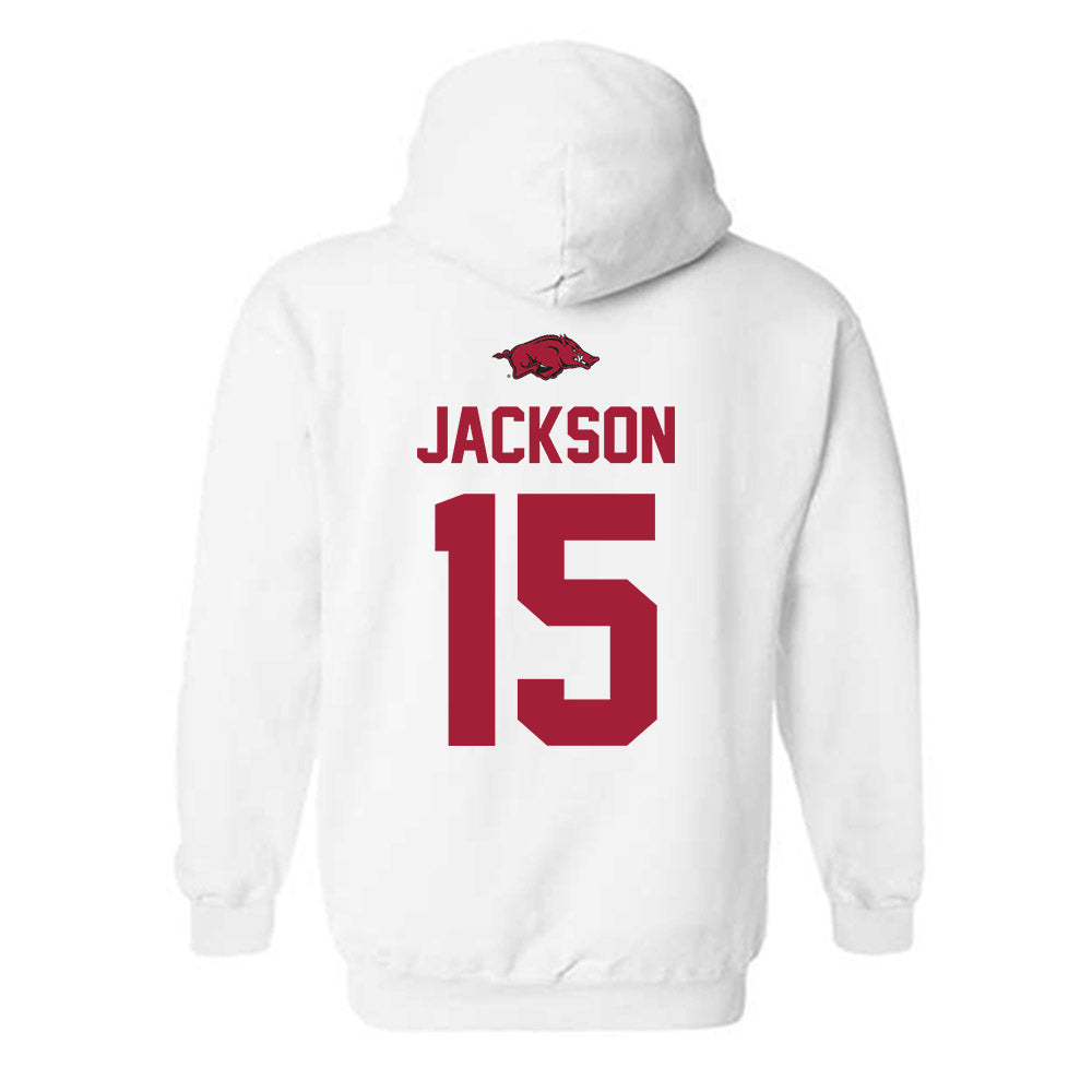 Arkansas - NCAA Women's Volleyball : Courtney Jackson - Classic Shersey Hooded Sweatshirt-1