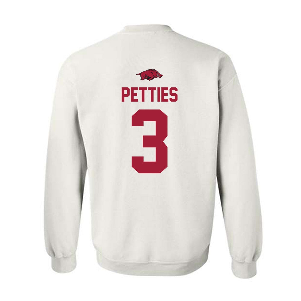 Arkansas - NCAA Women's Volleyball : Sania Petties - Classic Shersey Crewneck Sweatshirt-1