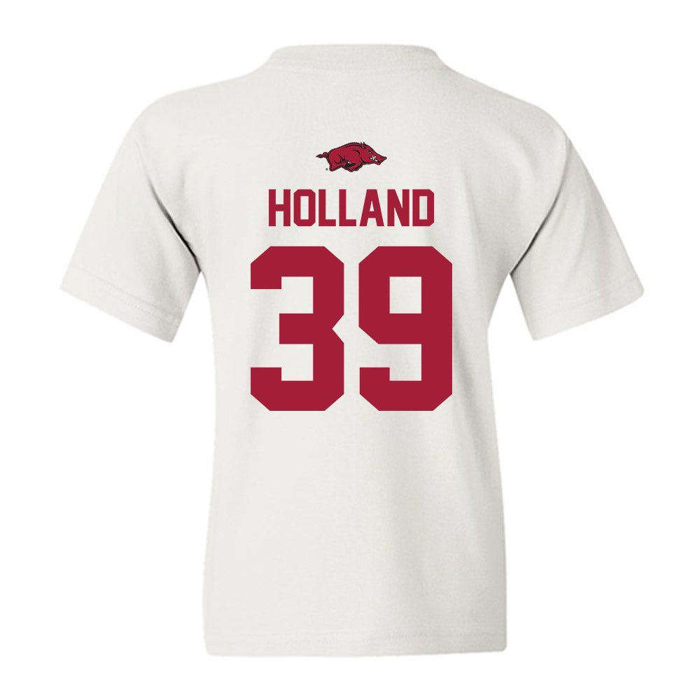 Arkansas - NCAA Baseball : Tucker Holland - Classic Shersey Youth T-Shirt-1