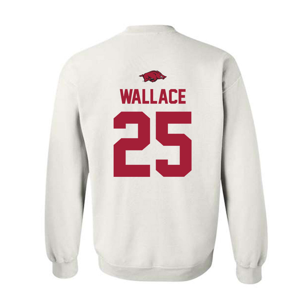 Arkansas - NCAA Football : Tavion Wallace - Classic Shersey Crewneck Sweatshirt-1