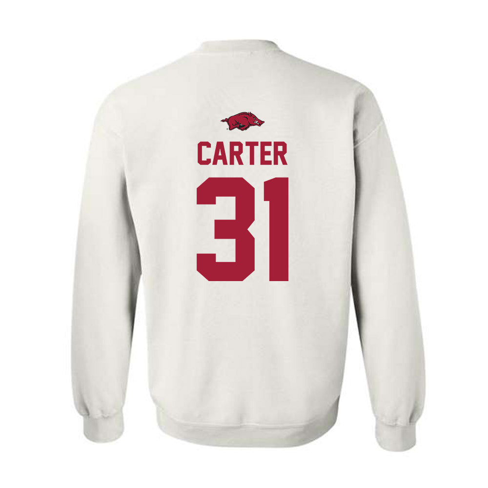 Arkansas - NCAA Baseball : Dylan Carter - Classic Shersey Crewneck Sweatshirt-1