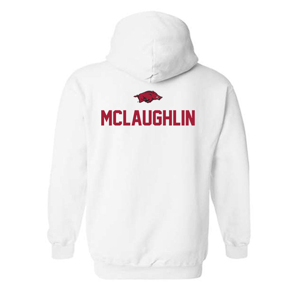 Arkansas - NCAA Men's Golf : Jackson McLaughlin - Classic Shersey Hooded Sweatshirt-1