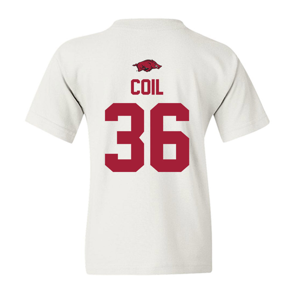 Arkansas - NCAA Baseball : Parker Coil - Classic Shersey Youth T-Shirt-1